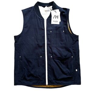 SELECTED/HOMME NWT NAVY VEST SIZE LARGE STYLISH EFFORTLESS TRENDY